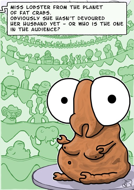 Cartoon: Miss Lobster (Miss Alien 69) 1