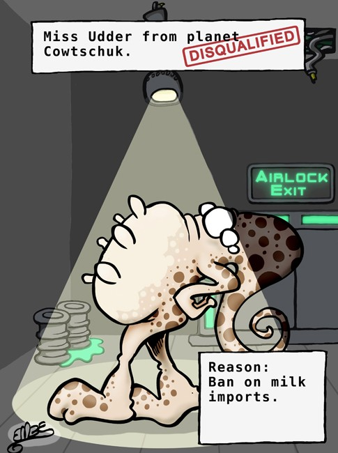 Cartoon: Miss Udder (Disqualified 1) 1