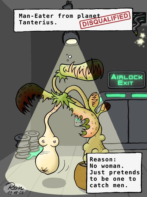 Cartoon: Man-Eater (Disqualified 5) 1