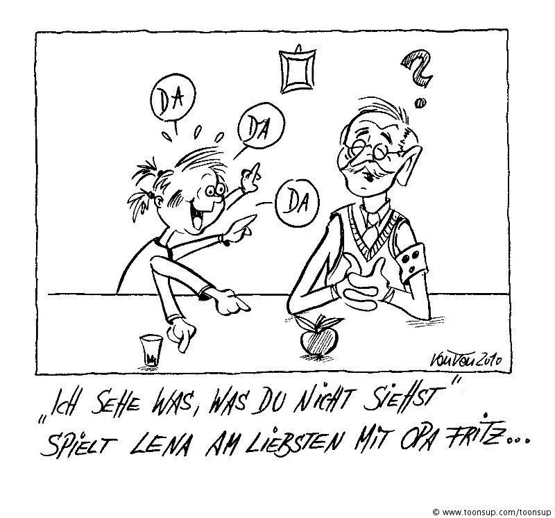 Cartoon: Ich sehe was was Du nicht siehst! 1