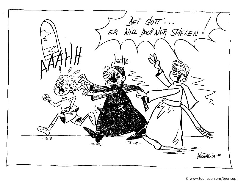 Cartoon: Spiele in der Kirche 1