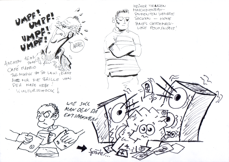 Concept Art / Character Design: Musik und Comiczeichner 1