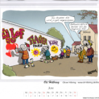 Cartoon-Kalender