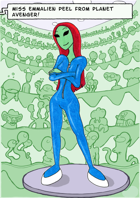 Illustration: Miss Emmalien Peel (Miss Alien 76) 1
