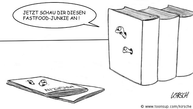 Cartoon: Bücherwurm 1