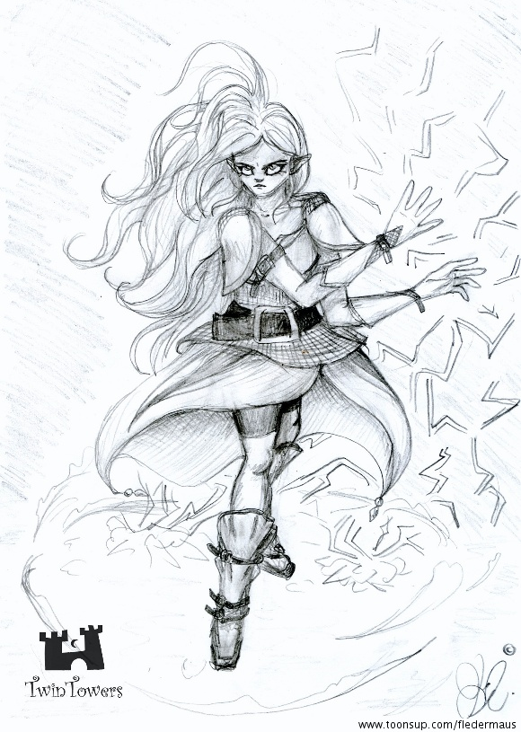 Concept Art / Character Design: Zerine de Calais die Donnerkampfzwölfe 1