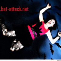Fotomontagen von Fledermaus