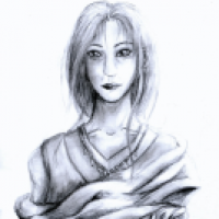 Frau mit Schal