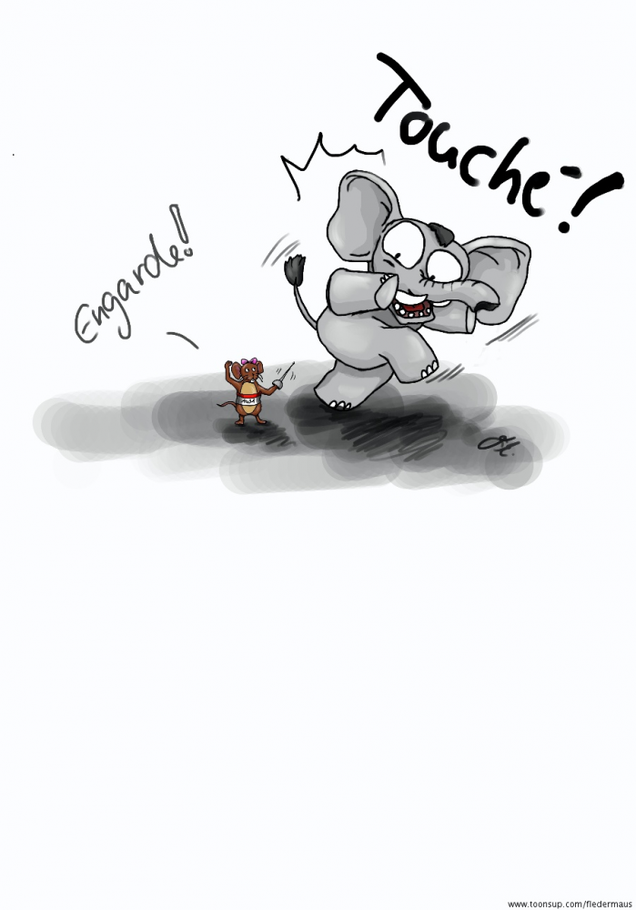Cartoon: Klein aber Oho! Teil 1 1