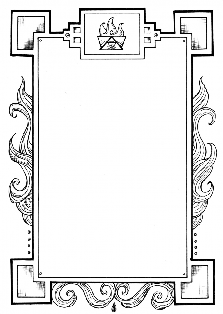 Illustration: 12 Götter Rahmen DSA 1