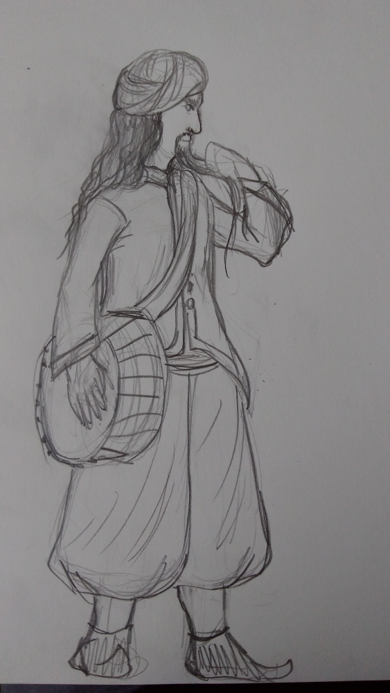 Concept Art / Character Design: Der Trommler 1