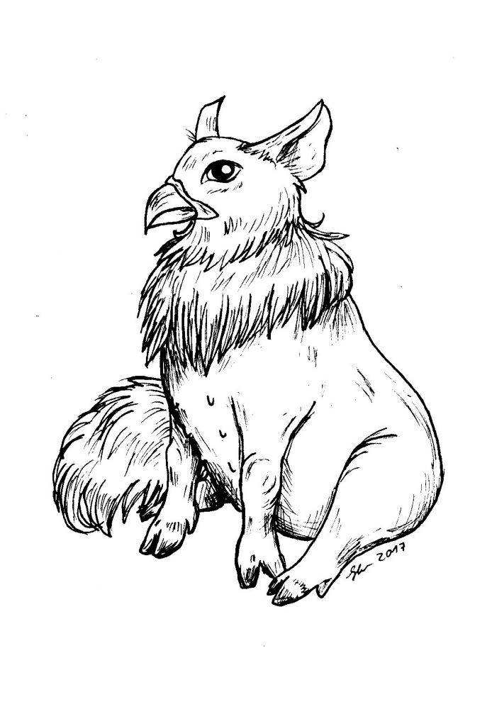 Concept Art / Character Design: Das Falkenfuchsferkel 1
