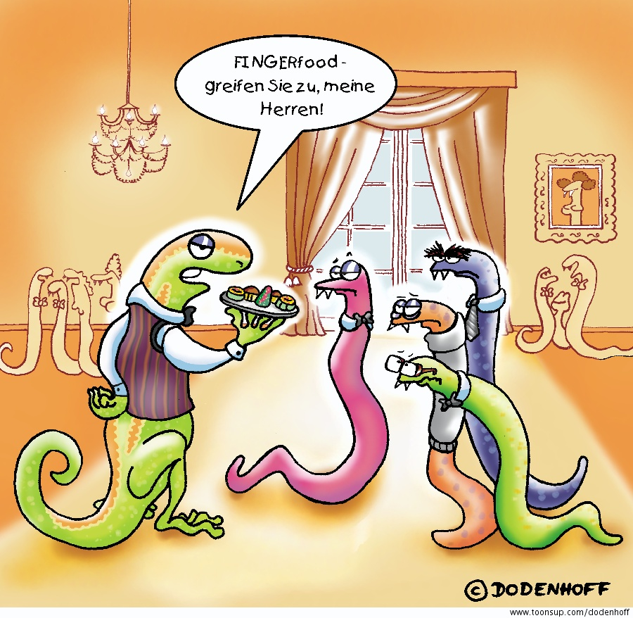 Cartoon: FINGERfood 1