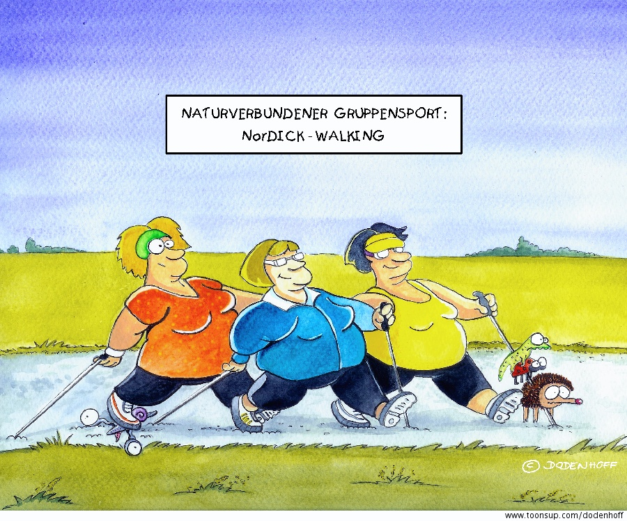 Cartoon: NorDICK-Walking 1