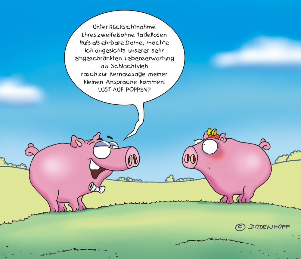 Cartoon: Schlachtfertige Argumente 1