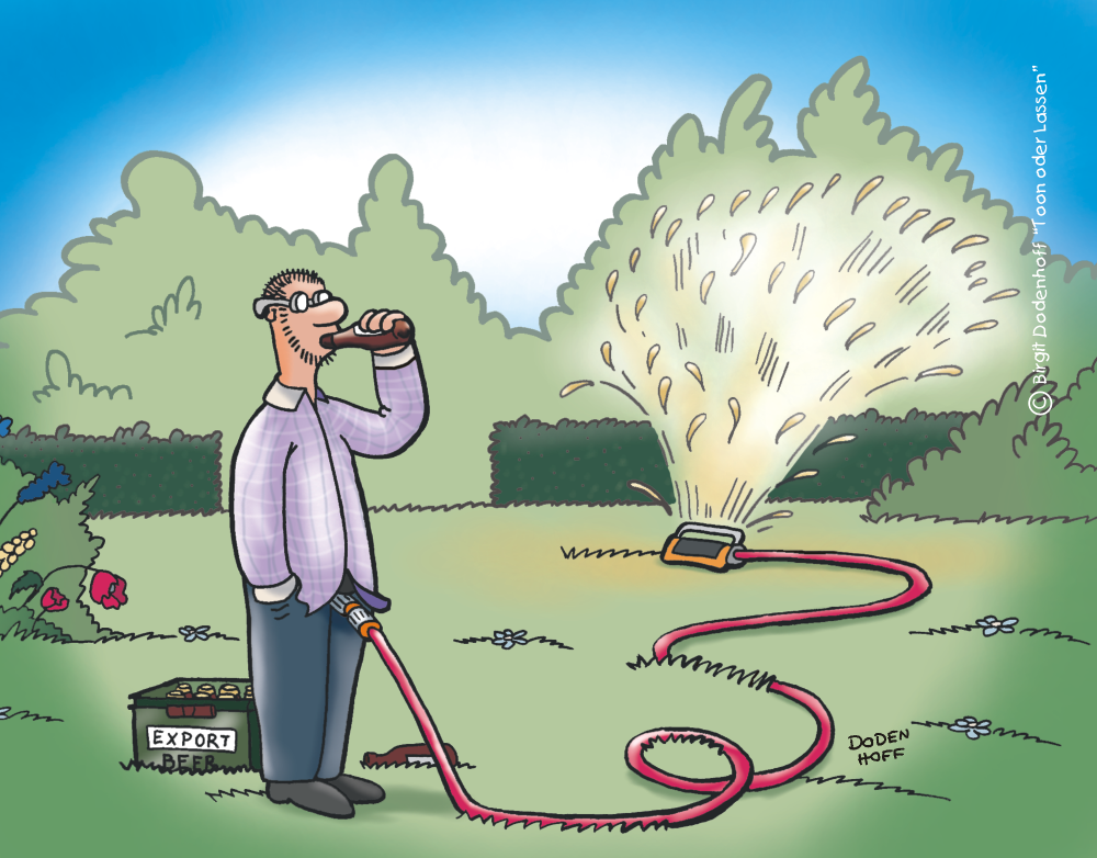 Cartoon: Naturnahes Gärtnern 1