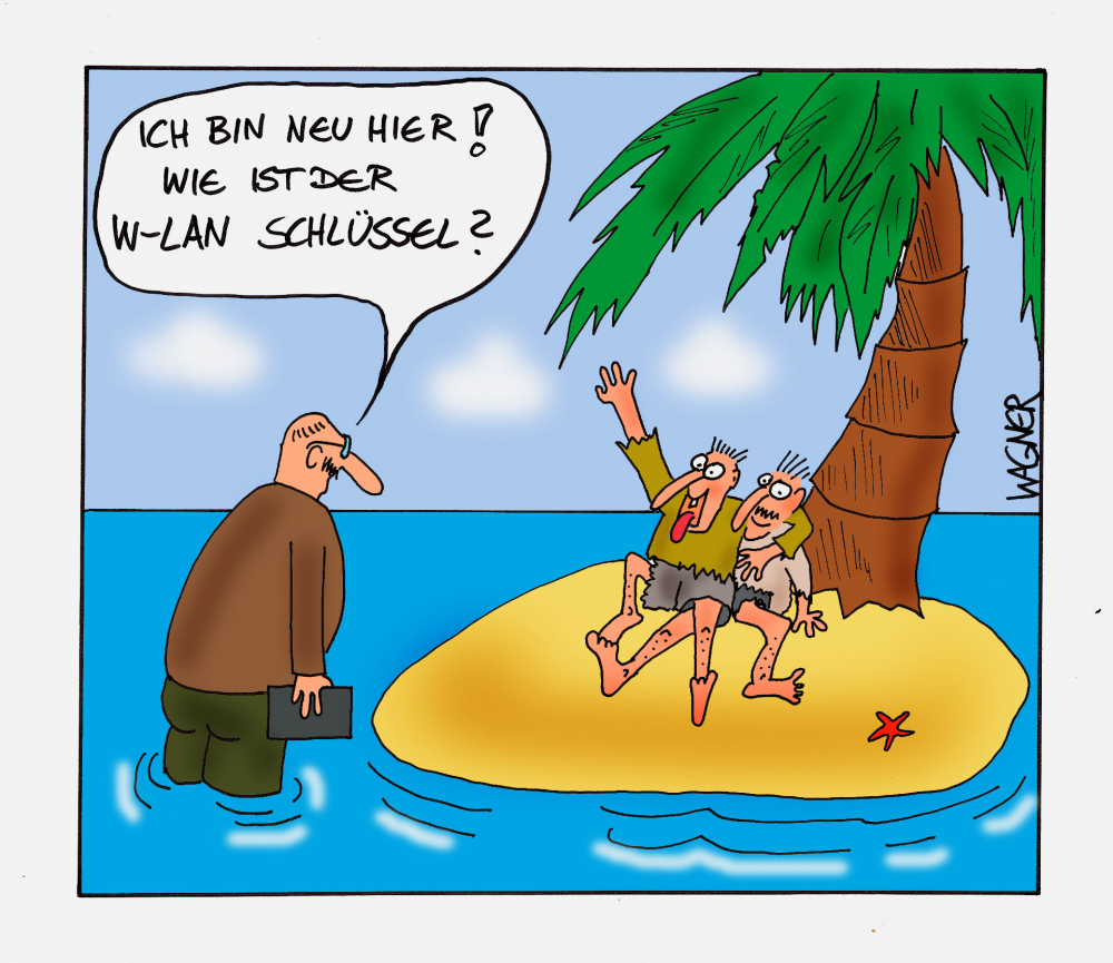 Cartoon: WLAN-Schlüssel 1