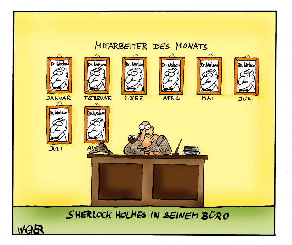 Cartoon: Mitarbeiter des Monats 1