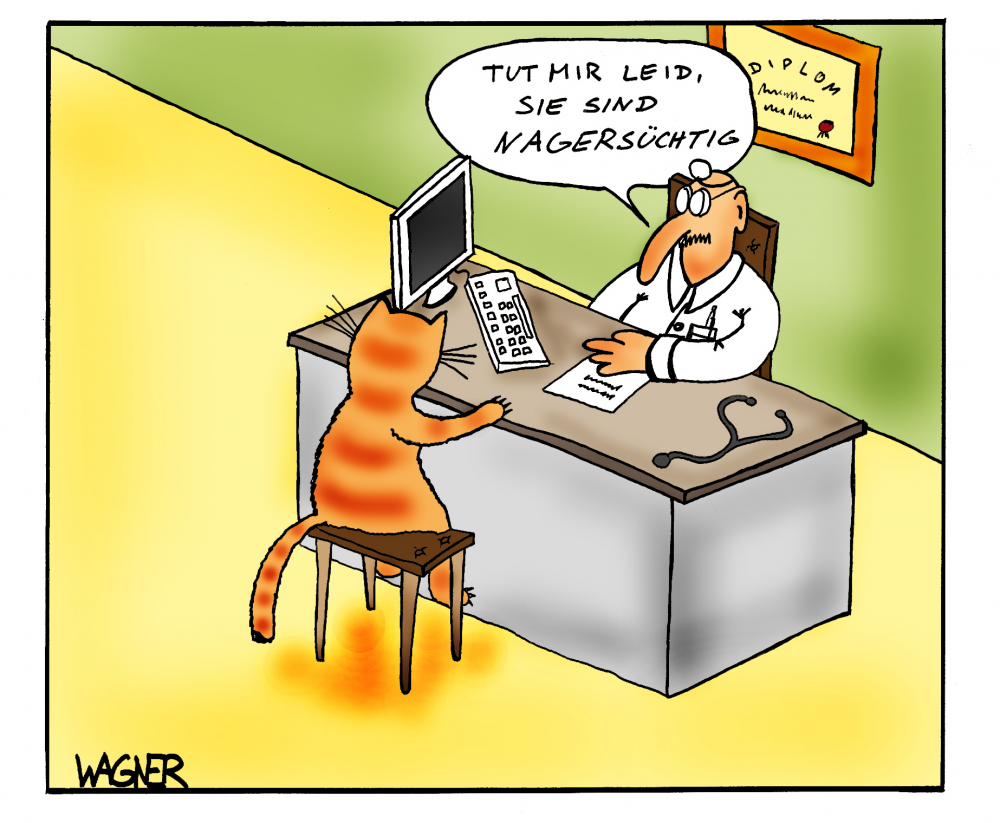 Cartoon: Beim Arzt 1