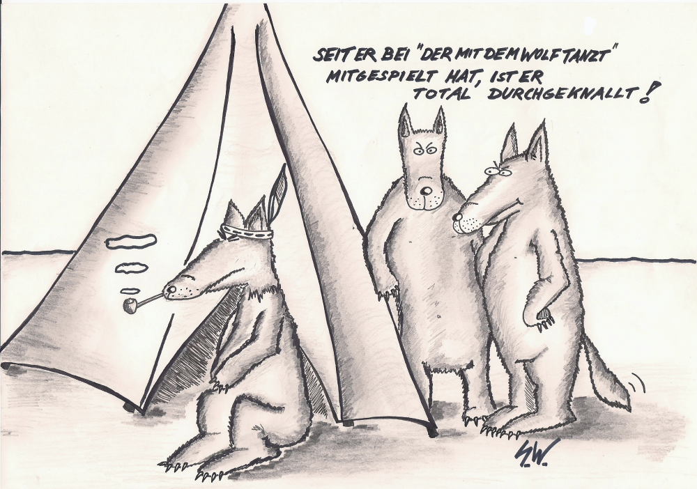 Cartoon: Unter Wölfen 1