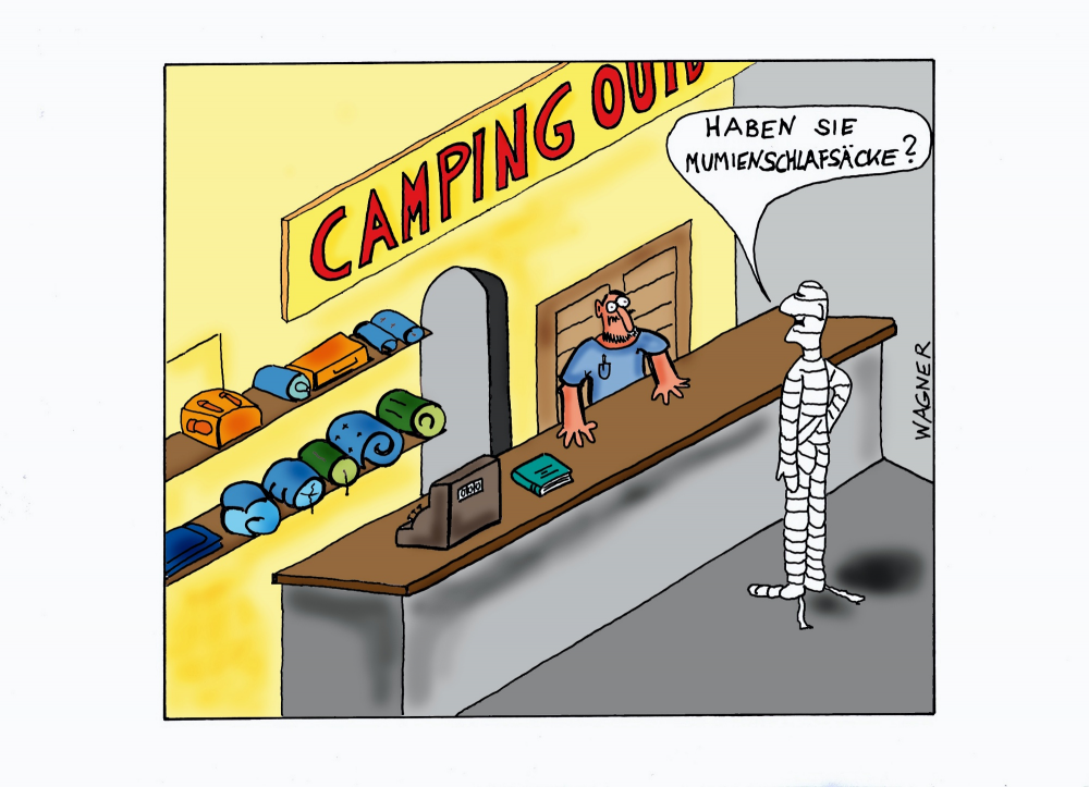 Cartoon: Camping Fachgeschäft 1