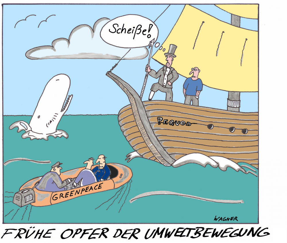 Cartoon: Auf der Pequod 1