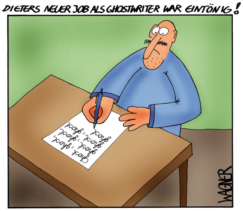 Cartoon: Ghostwriter 1