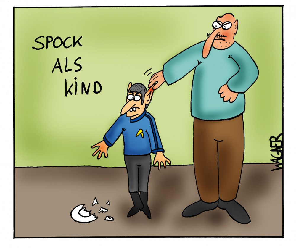 Cartoon: Spock als Kind 1