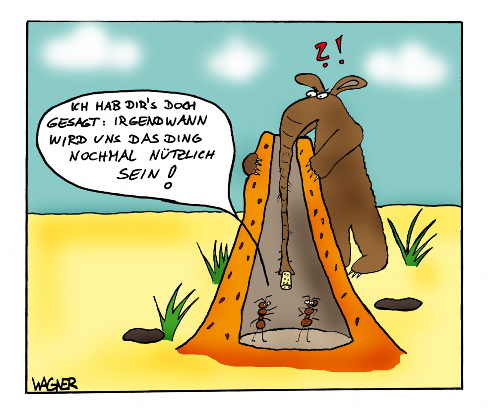 Cartoon: Weinkorkensammler 1