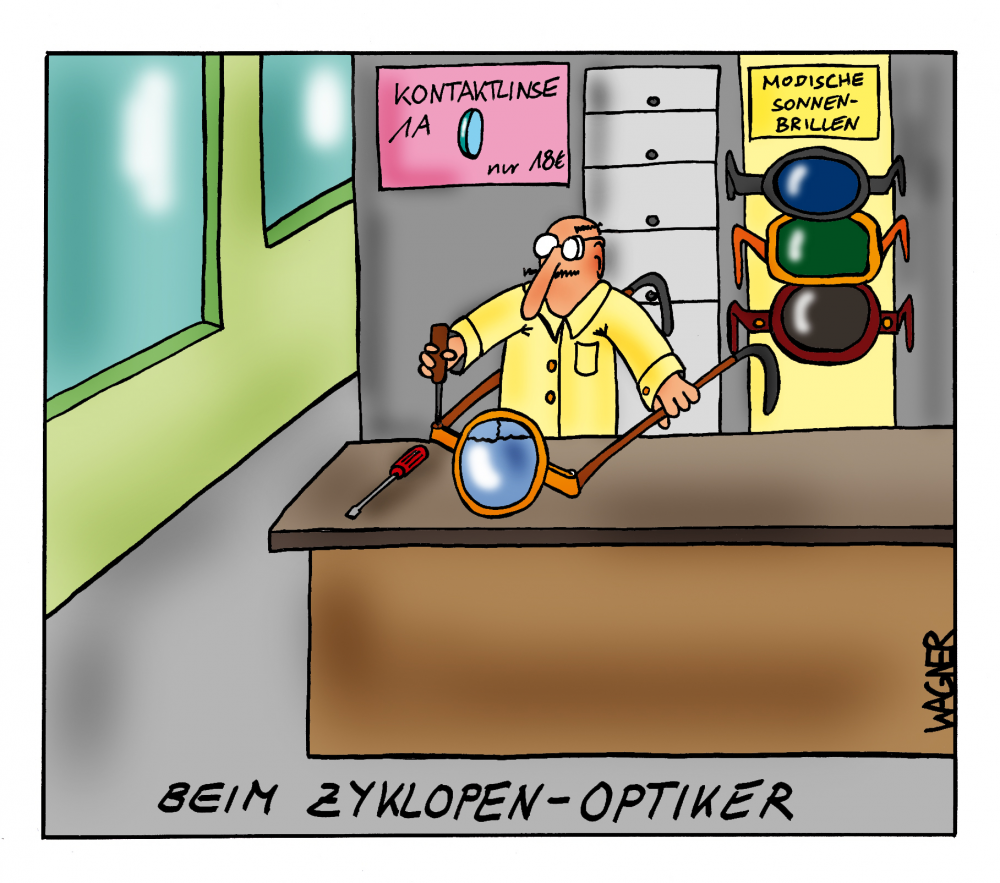 Cartoon: Optiker XXL 1