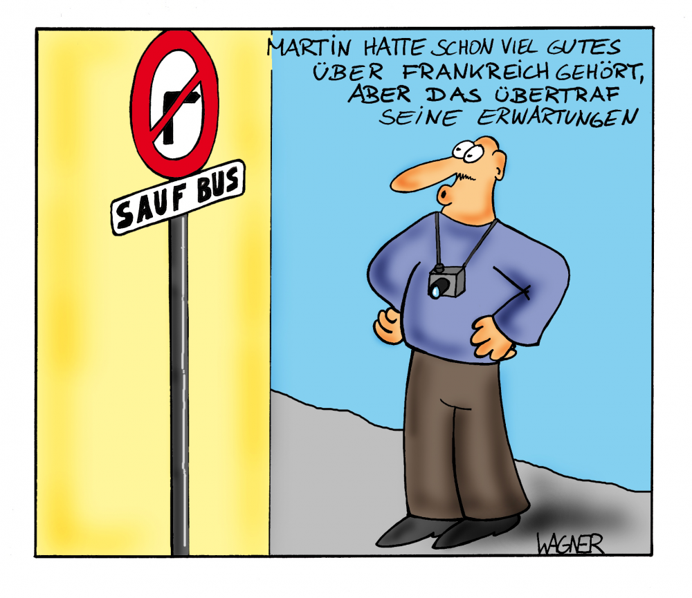 Cartoon: In Frankreich 1
