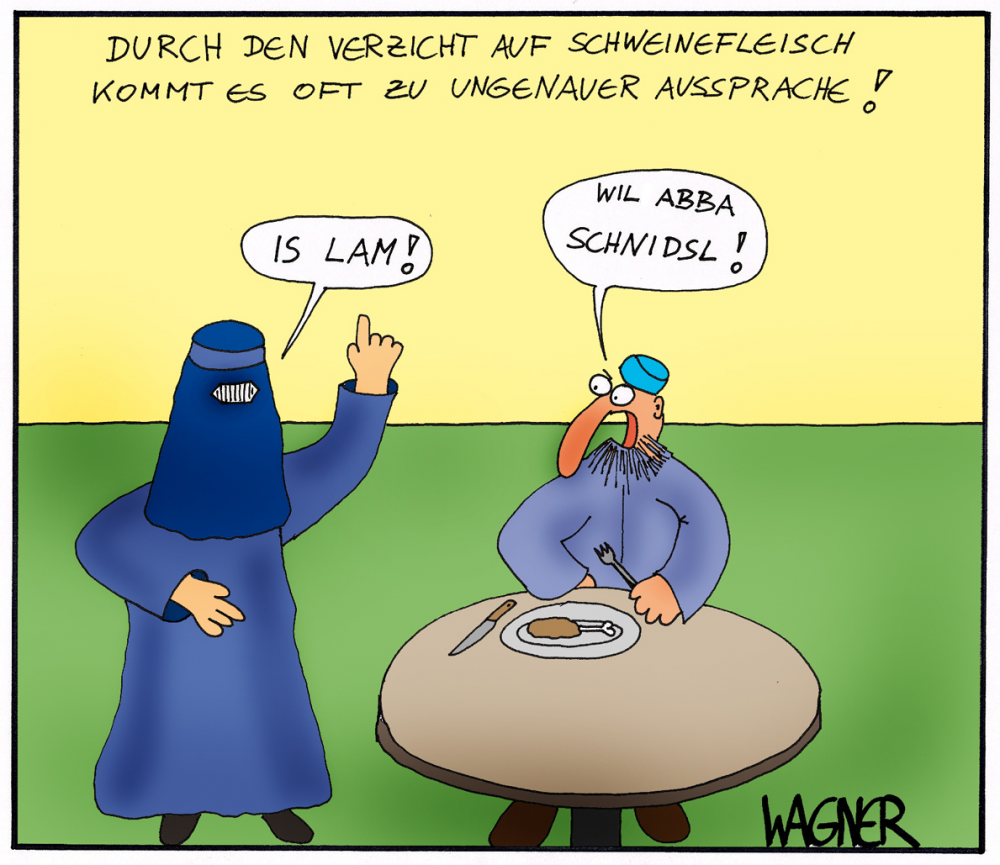 Cartoon: Lamm oder Schnitzel 1