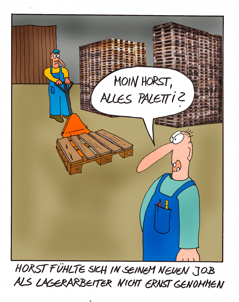 Cartoon: Frust auffe Arbeit 1