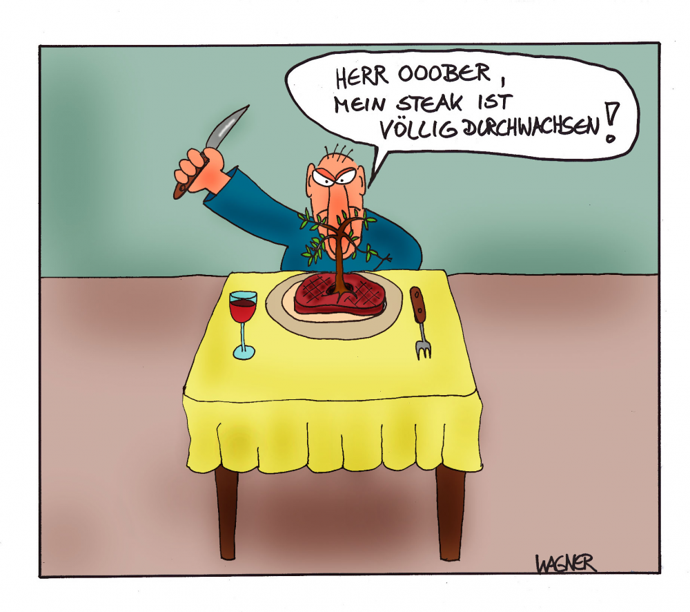 Cartoon: Zähes Fleisch 1