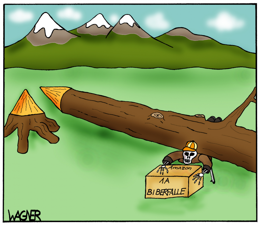 Cartoon: Biberfalle 1