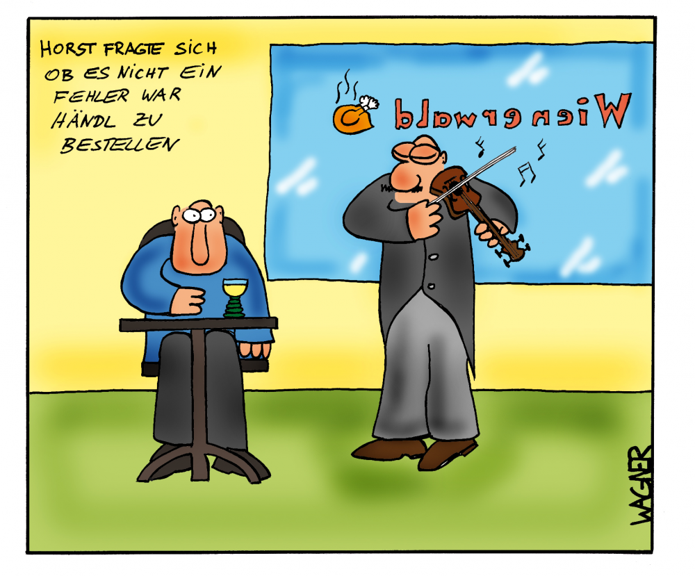 Cartoon: Im Wienerwald Restaurant 1