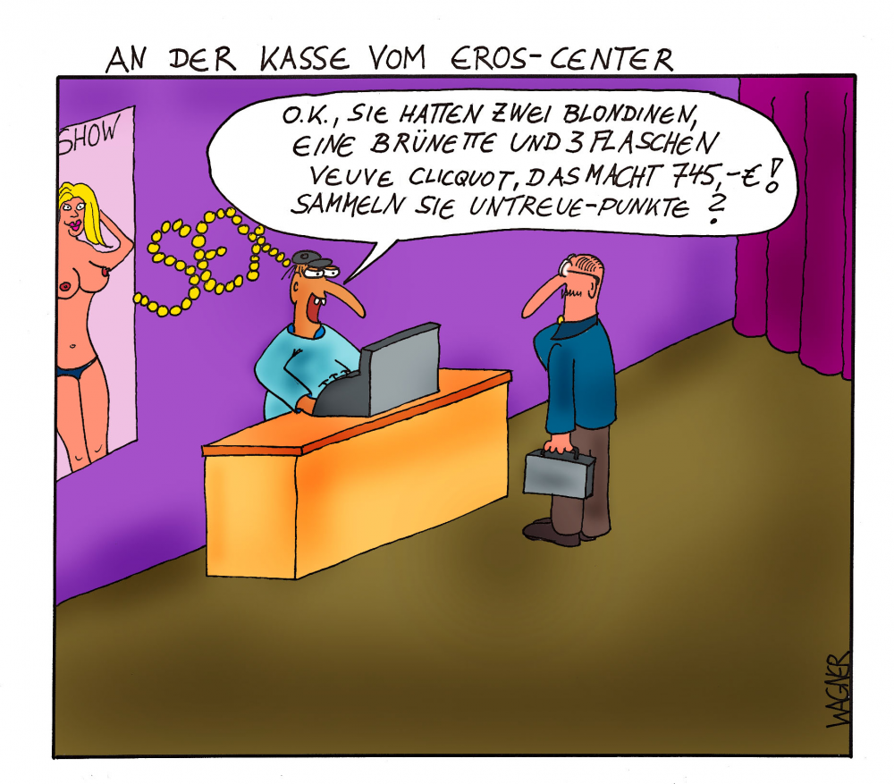 Cartoon: An der Kasse 1