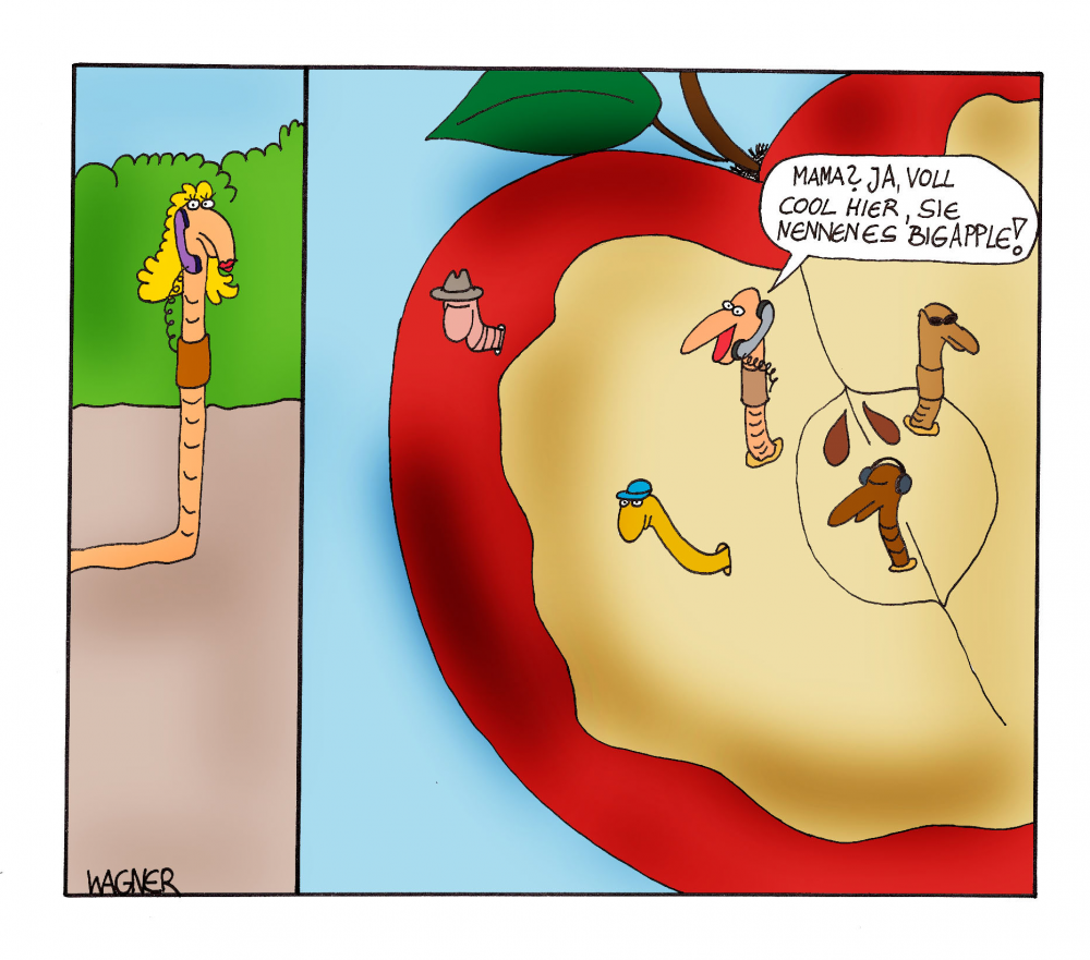 Cartoon: Große weite Welt 1
