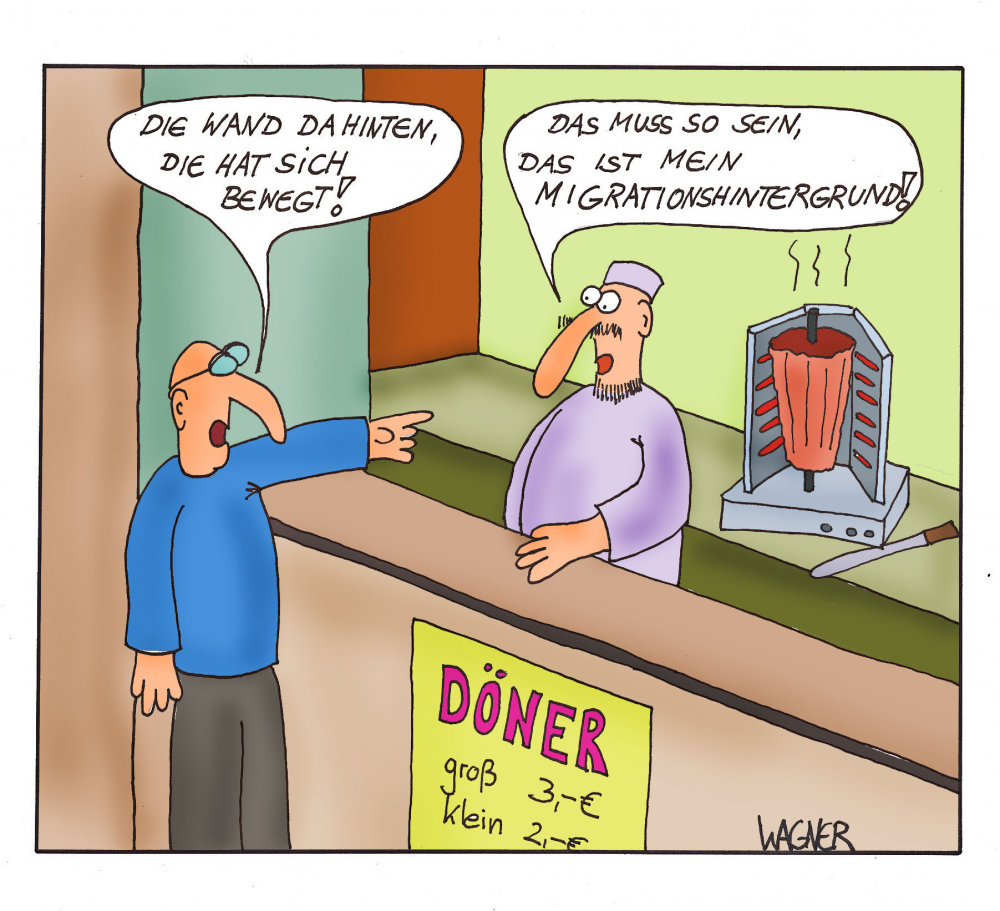 Cartoon: Im Dönerladen 1