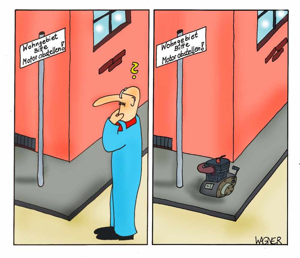 Cartoon: Immer schön die Schilder befolgen!!! 1