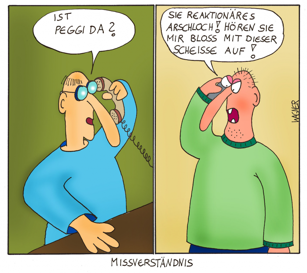 Cartoon: Missverständnis 1