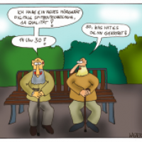 Auf der Parkbank