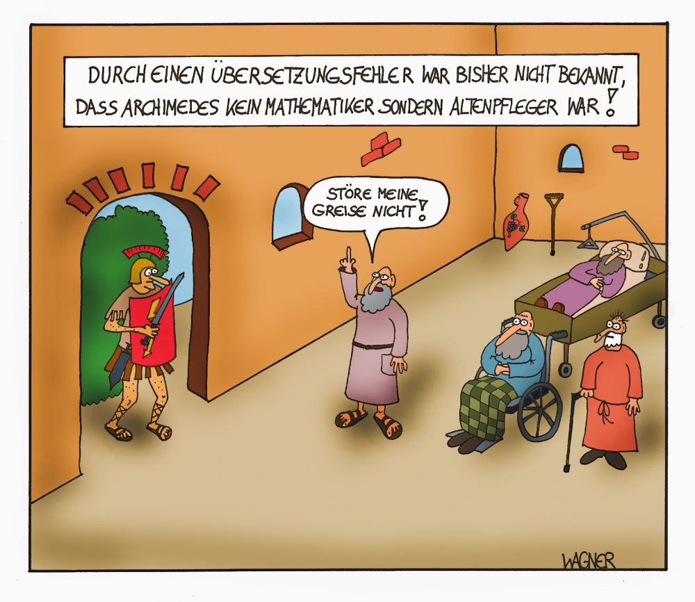 Cartoon: Archimedes 1