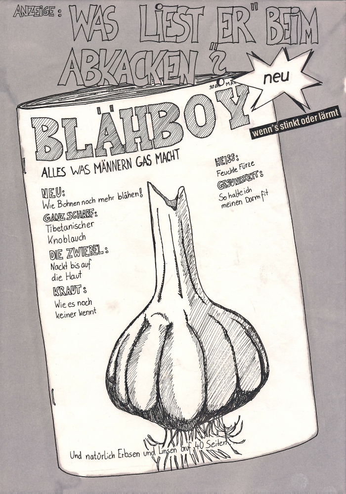 Cartoon: Anzeige Blähboy 1