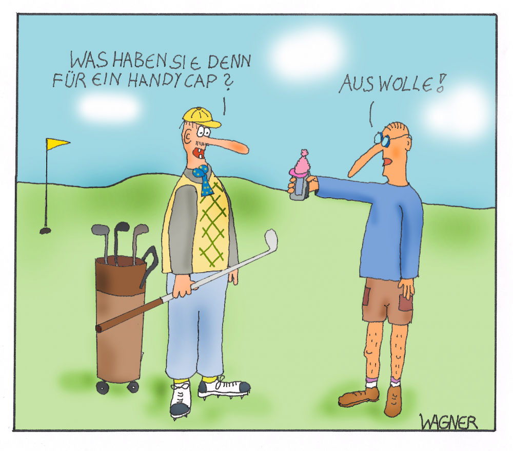 Cartoon: Beim Golf 1