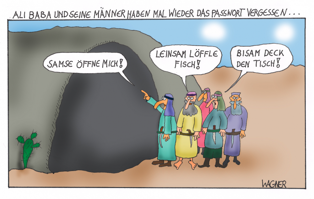 Cartoon: Passwort vergessen 1
