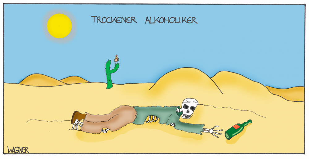 Cartoon: In der Wüste 1
