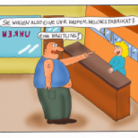 Beim Uhrenhändler