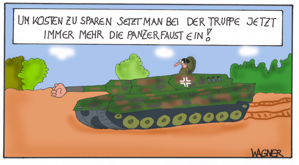 Cartoon: Kosten sparen! 1