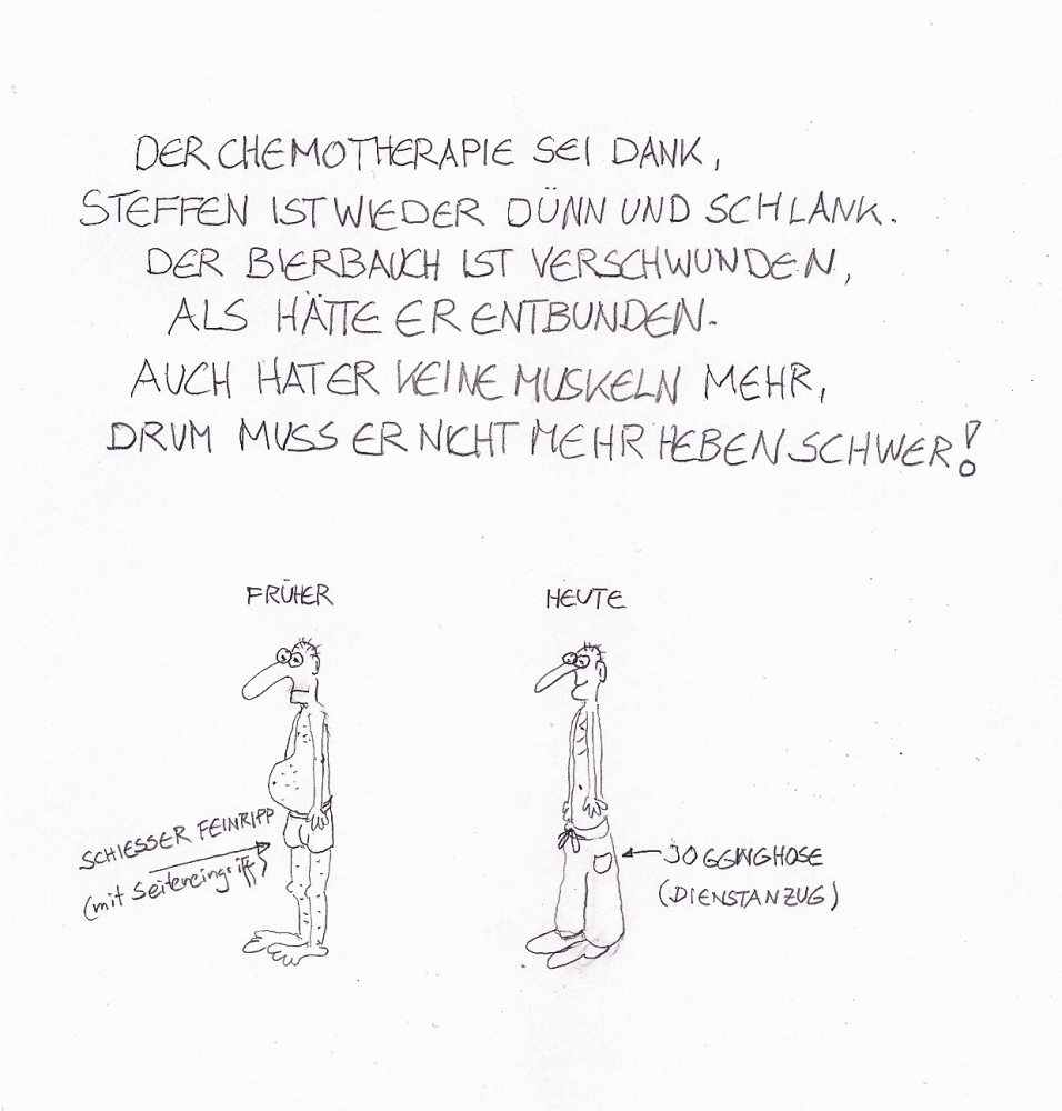 Cartoon: Gedicht mit Schmiererei 1